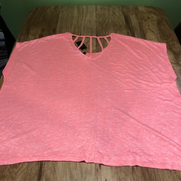 NWT $35 USD Lane Bryant Pink Stretch Blend Sleeveless Top Shirt Women Size 26/28 - Picture 8 of 9